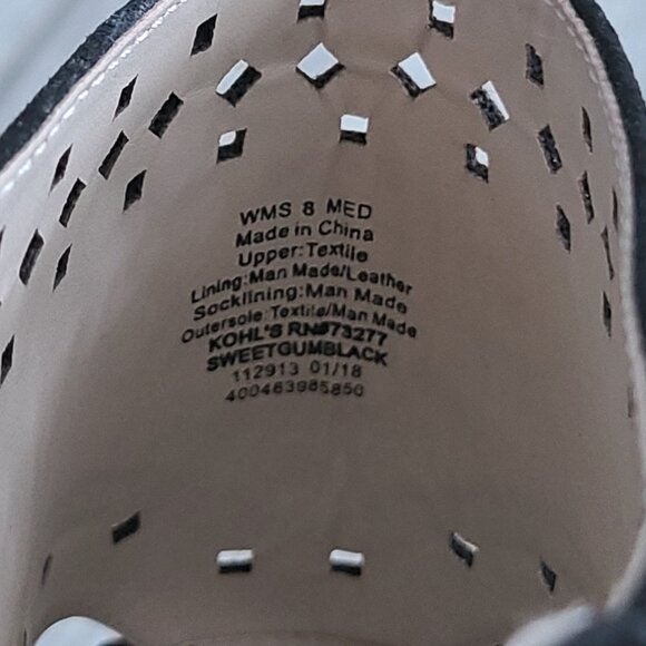 Jennifer Lopez Black Cutout Studded High Heel Sandals Size 8 - Picture 9 of 12